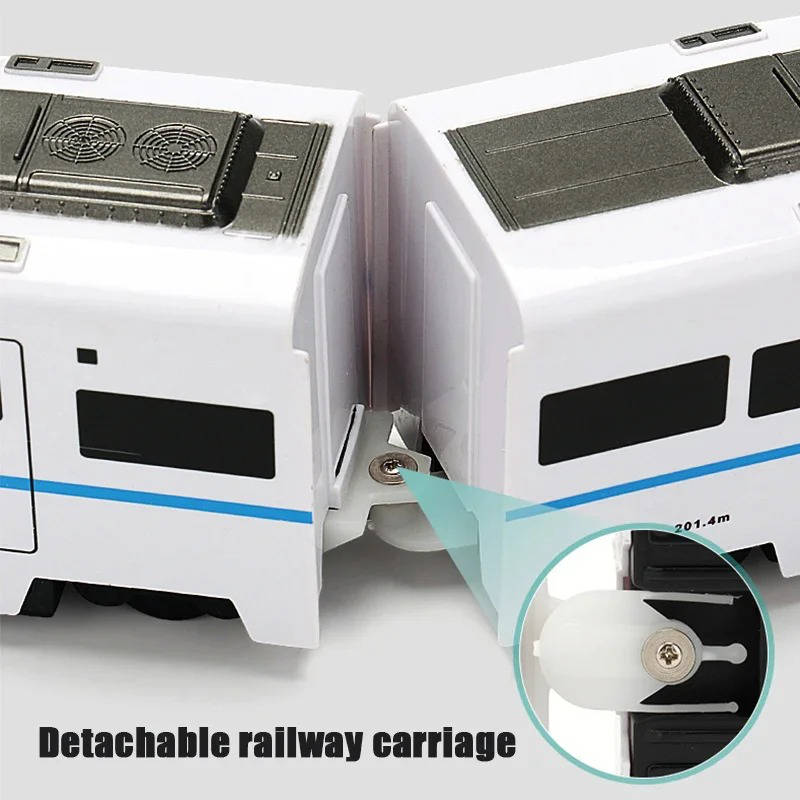 Interactive Train Toy with Flashing Lights and Detachable Cars for Toddlers All Vera Mart