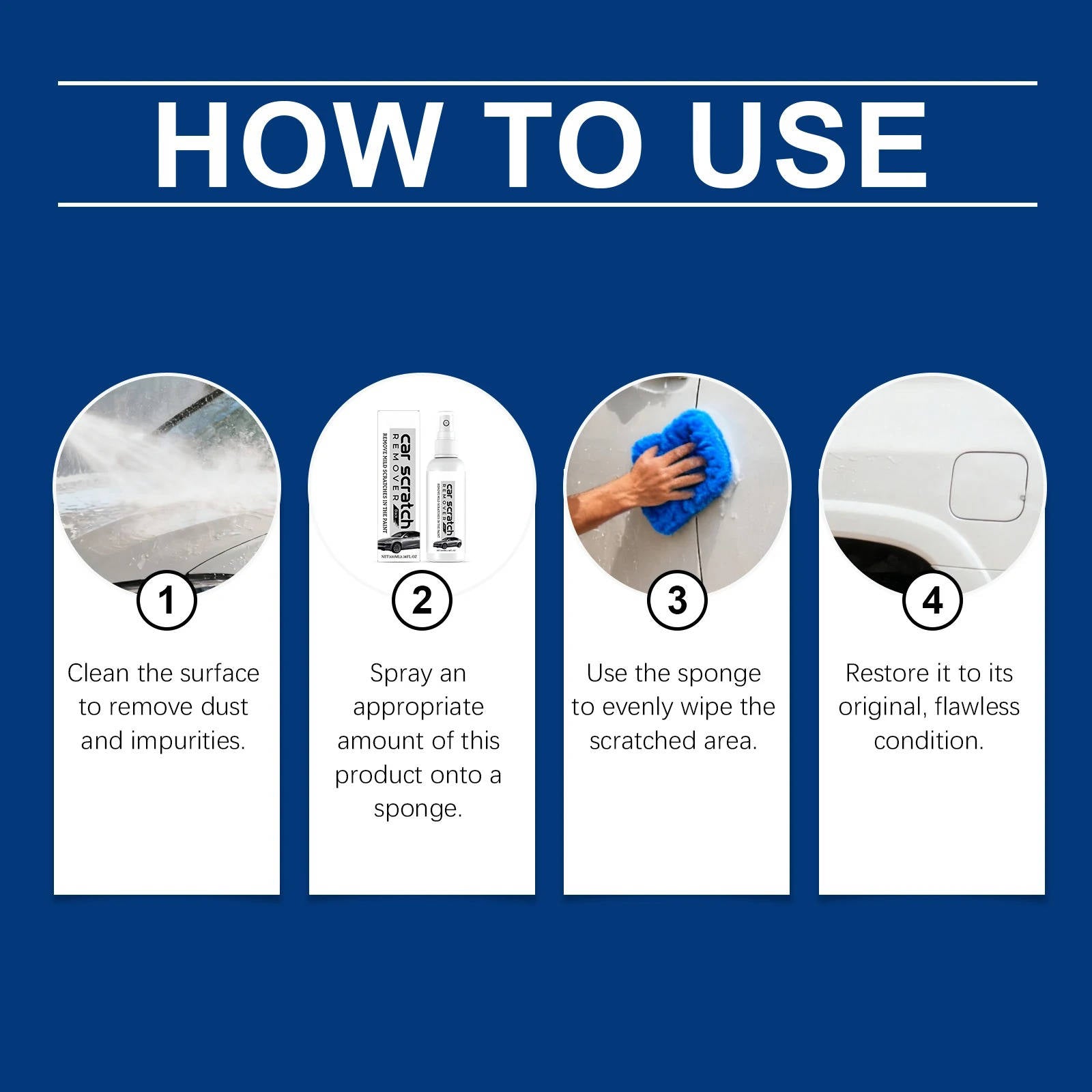 Nano Particle Scratch Repair Spray with UV Protection for All Paint Types All Vera Mart