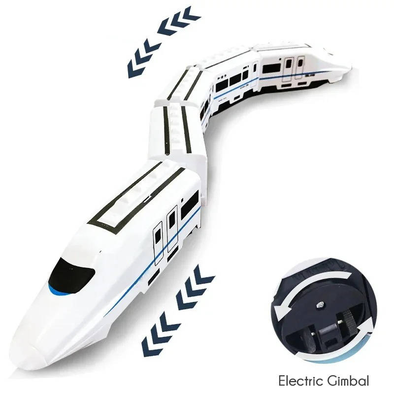 Interactive Train Toy with Flashing Lights and Detachable Cars for Toddlers All Vera Mart