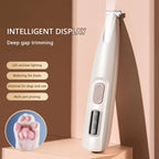 Pet Fur Trimmer with LED Light and LED Display, Quiet 35dB Motor All Vera Mart