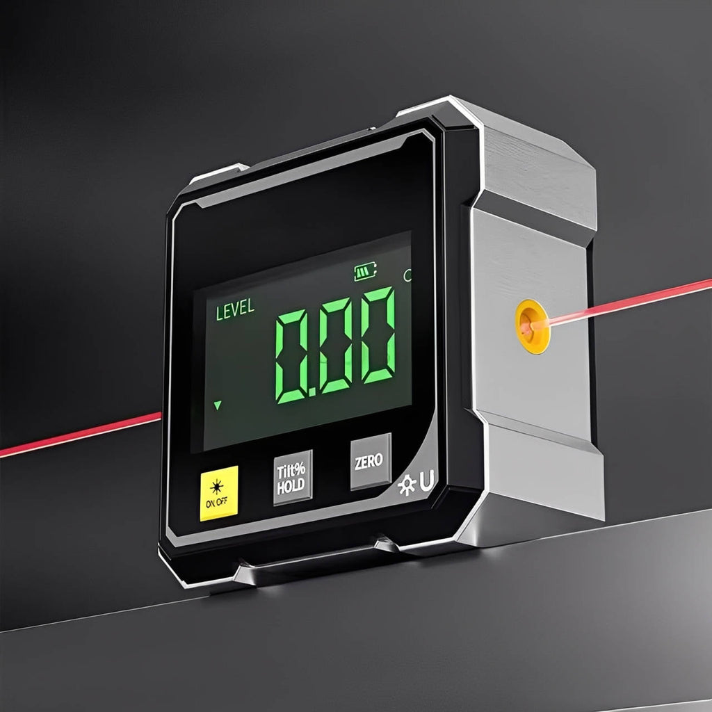 Digital Angle Finder with Magnetic Base and USB Rechargeable Battery All Vera Mart