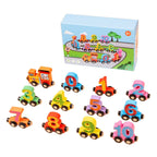 Magnetic Number Train Toy with Wooden Blocks and Fine Motor Development for Ages 3-6 All Vera Mart