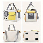 Pet Carrier with Dual Top and Side Openings and Mesh Ventilation, Foldable All Vera Mart