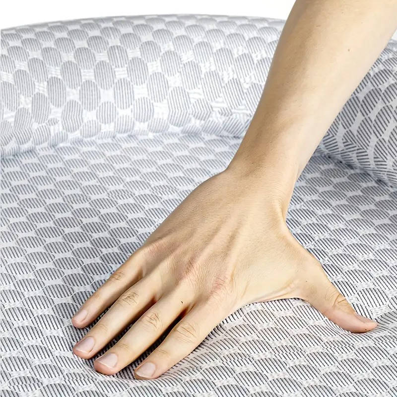 Cooling Dog Bed with Memory Foam and Extended Neck Support, Machine Washable All Vera Mart