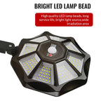 Solar Motion Sensor Flood Light with Dual Rotating Heads and 168 LED Beads for Outdoor Security All Vera Mart