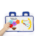 Soft Fabric Activity Book with Textured Shapes and Crinkly Tabs for Babies All Vera Mart