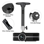 Adjustable Projector Mount with 360-Degree Rotation and 11lb Weight Capacity All Vera Mart