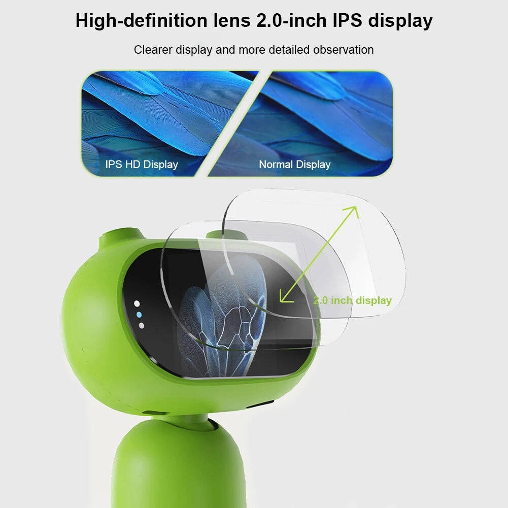 Handheld Digital Microscope with 100X Magnification and 2 Inch HD Screen All Vera Mart