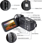 4K Camcorder with 48MP Photos and Handheld Stabilizer, WiFi Transfer All Vera Mart