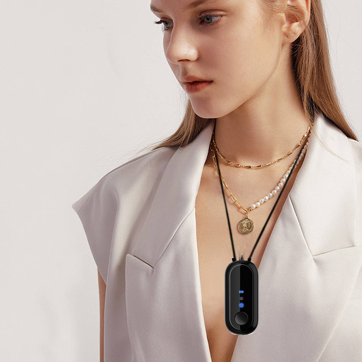 Wearable Neck Air Purifier with Negative Ion Technology and 15 Hour Battery All Vera Mart