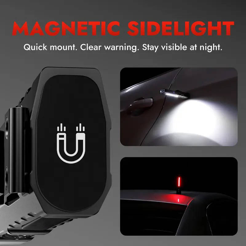 Rechargeable LED Flashlight with Magnetic Tail and UV Red Laser, 1500 Lumens All Vera Mart