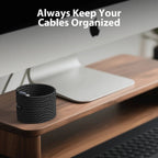 Self-Coiling Magnetic Charging Cable with Braided Fabric and Dual Tips, 3.3ft All Vera Mart