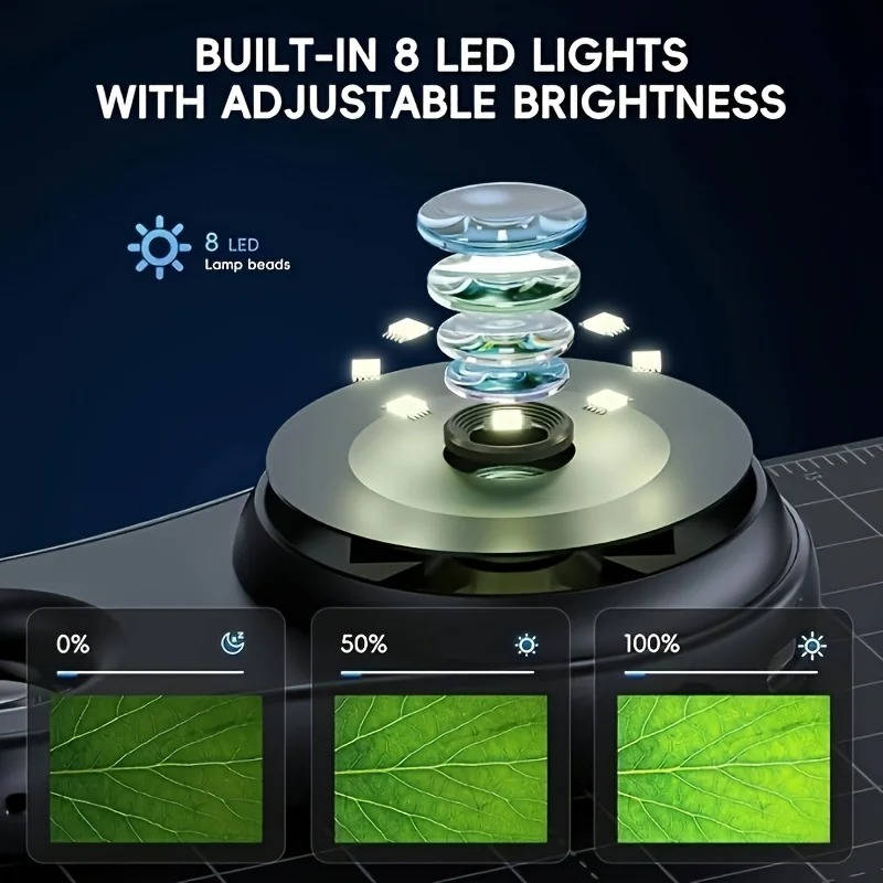 500X Digital Microscope with LED Illumination and USB Camera for Coins and Jewelry All Vera Mart