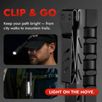 Rechargeable LED Flashlight with Magnetic Tail and UV Red Laser, 1500 Lumens All Vera Mart