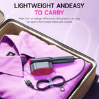 Handheld Garment Steamer with 90 Degree Rotating Head and Seven Fabric Settings All Vera Mart