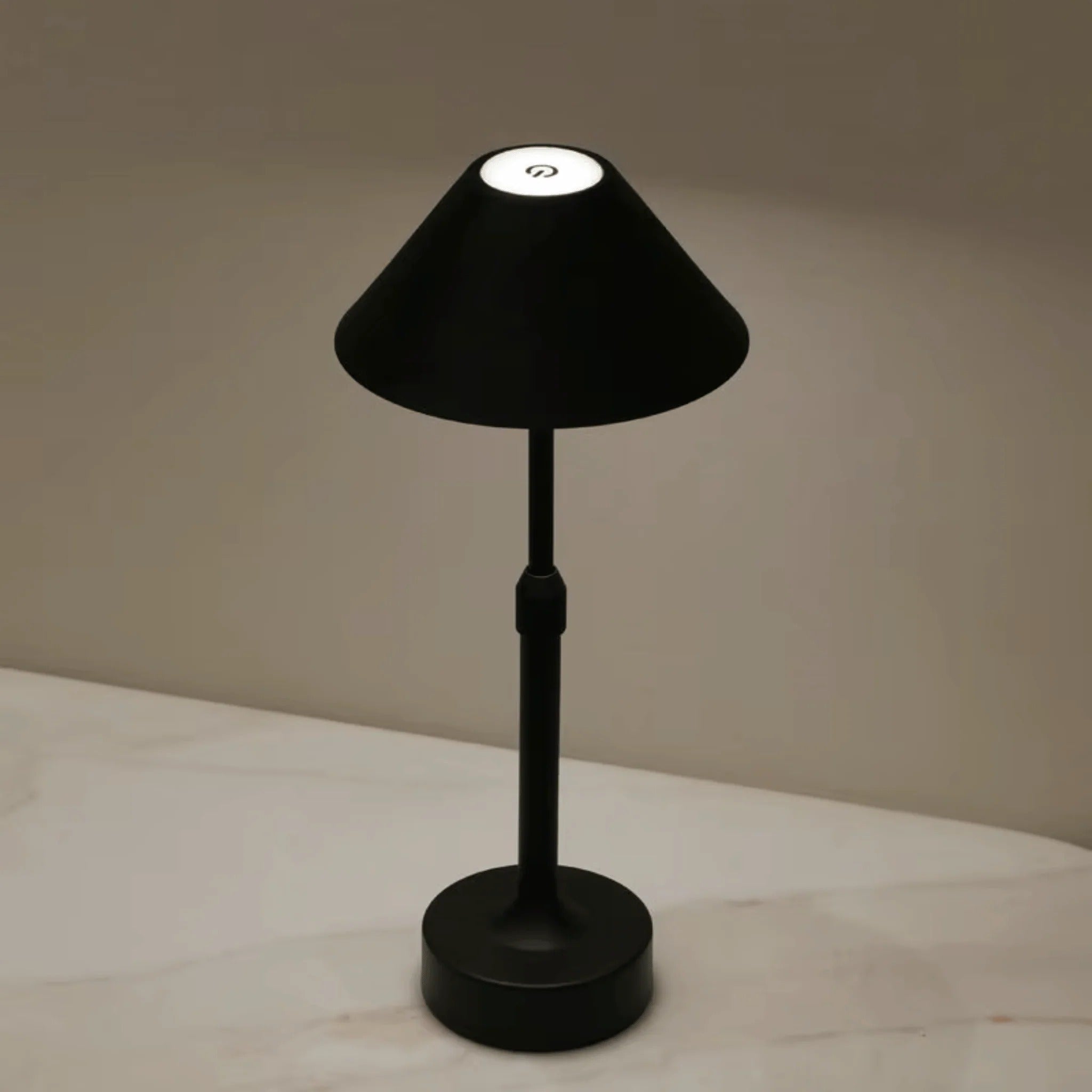Rechargeable Cordless Table Lamp with Telescopic Height Adjustment and Stepless Dimming All Vera Mart