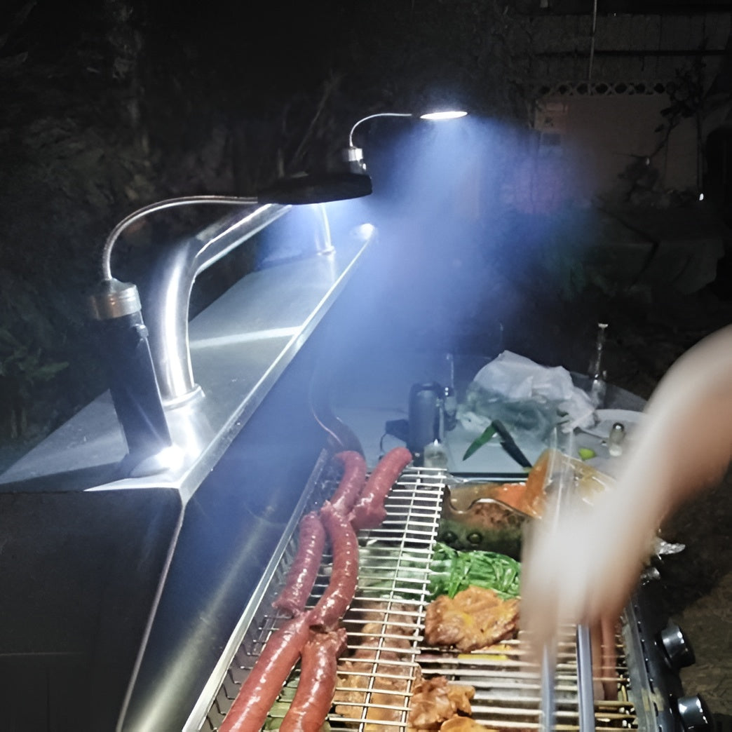 LED Grill Light with Magnetic Base and 360 Degree Flexible Neck All Vera Mart