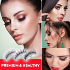 Reusable Synthetic Eyelashes with Pre-Applied Adhesive Band and Replacement Strips All Vera Mart