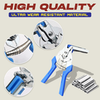 Cage Clip Plier Tool with Spring Loaded Magazine and Ergonomic Grip All Vera Mart