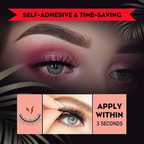 Reusable Synthetic Eyelashes with Pre-Applied Adhesive Band and Replacement Strips All Vera Mart