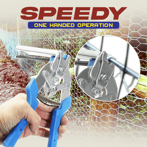 Cage Clip Plier Tool with Spring Loaded Magazine and Ergonomic Grip All Vera Mart