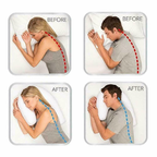 Side Sleeper Pillow with Ear Hole Cutout and Spine Support, Machine Washable All Vera Mart