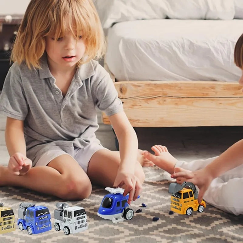 Christmas Advent Calendar with 24 Pull Back Mini Cars and Colorful Racing Vehicles