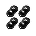 Adhesive Furniture Casters with 360-Degree Wheels and Rubber Protection, Set of 4 All Vera Mart