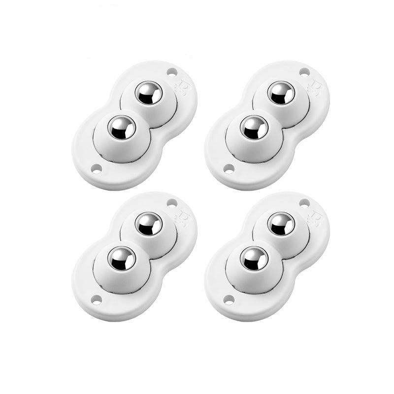 Adhesive Furniture Casters with 360-Degree Wheels and Rubber Protection, Set of 4 All Vera Mart