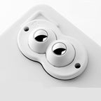 Adhesive Furniture Casters with 360-Degree Wheels and Rubber Protection, Set of 4 All Vera Mart