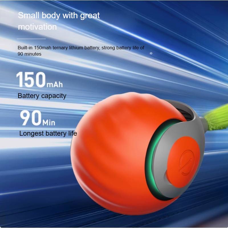 Smart Rolling Cat Ball with Sensor Activation and Feather Attachment, Dual Mode All Vera Mart