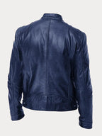 Structured Stand Collar Jacket with Snap Tab and Zip Pockets, Hip Length All Vera Mart