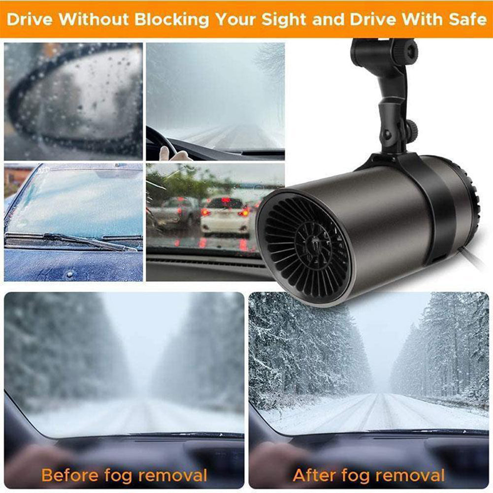 Car Windshield Defroster with Suction Mount and Dual Heat Cool Function All Vera Mart
