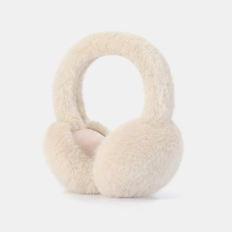 Foldable Plush Earmuffs with Detachable Fabric and Secure Fit for Winter All Vera Mart