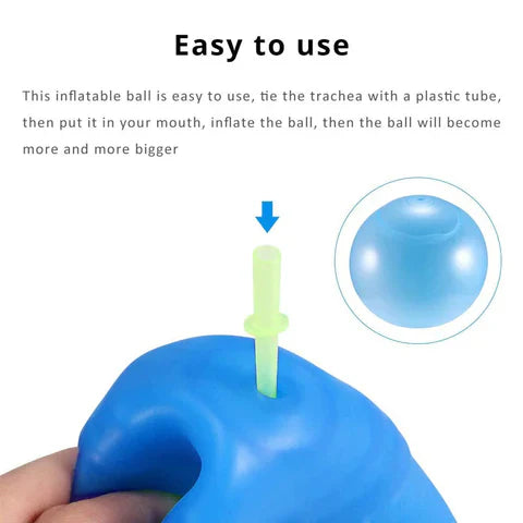 Inflatable Bubble Ball with Dual Air and Water Fill, Includes Blowing Tube All Vera Mart