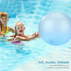 Inflatable Bubble Ball with Dual Air and Water Fill, Includes Blowing Tube All Vera Mart