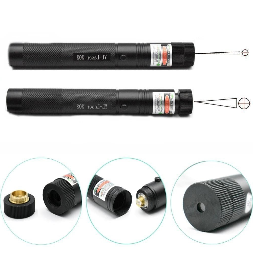 High Power Laser Pointer with Adjustable Focus and Rechargeable Battery, Mile Range All Vera Mart