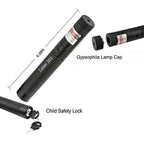 High Power Laser Pointer with Adjustable Focus and Rechargeable Battery, Mile Range All Vera Mart