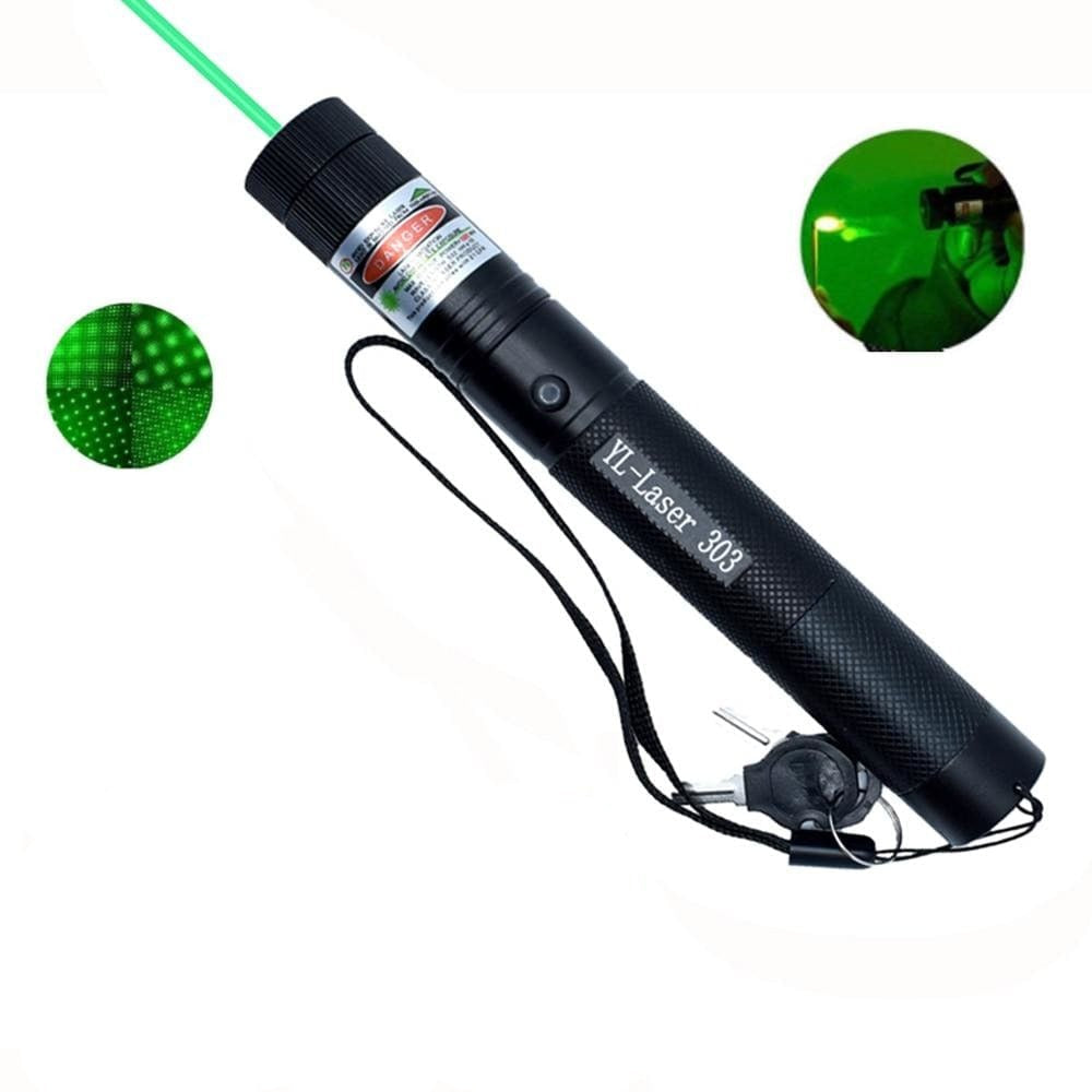 High Power Laser Pointer with Adjustable Focus and Rechargeable Battery, Mile Range All Vera Mart