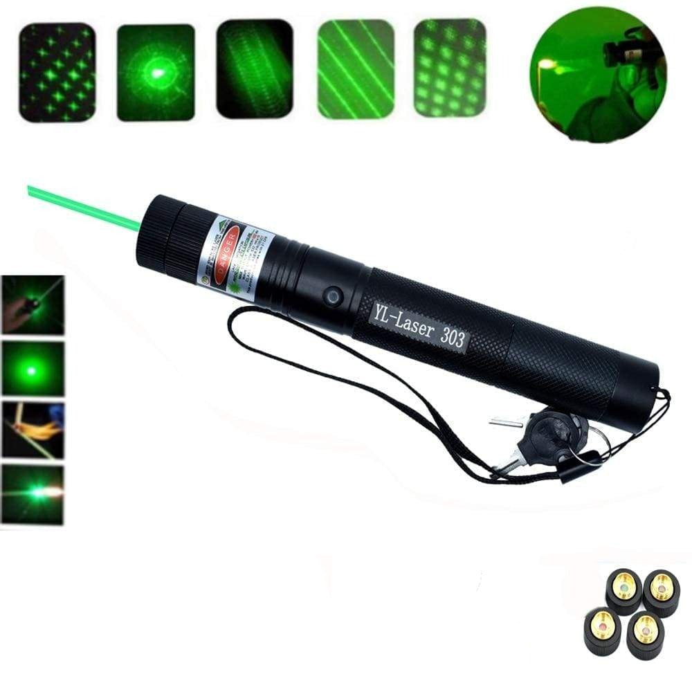 High Power Laser Pointer with Adjustable Focus and Rechargeable Battery, Mile Range All Vera Mart