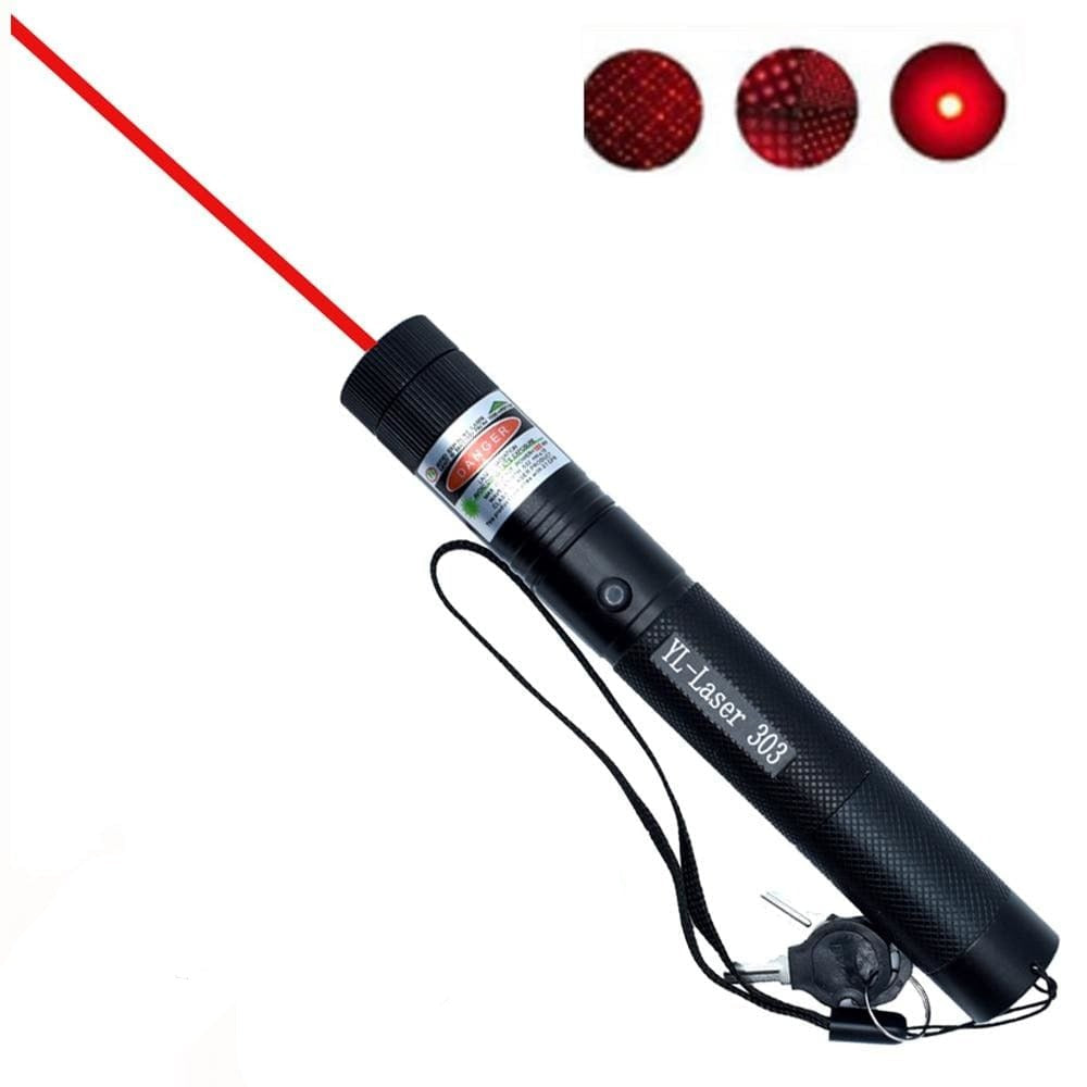 High Power Laser Pointer with Adjustable Focus and Rechargeable Battery, Mile Range All Vera Mart