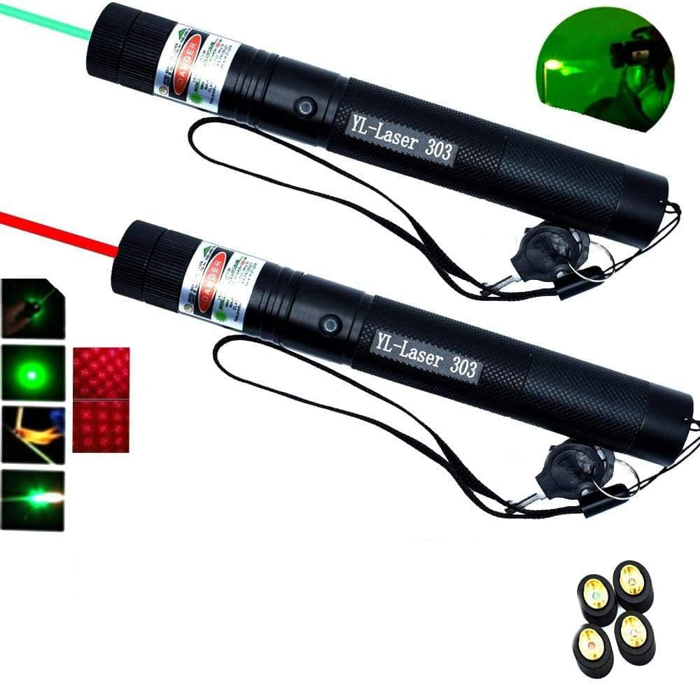 High Power Laser Pointer with Adjustable Focus and Rechargeable Battery, Mile Range All Vera Mart