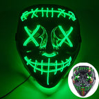 LED Light Up Mask with Glowing Wire and Four Light Modes for Halloween Costumes