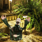 Sound Activated Swing Ghost Prop with Red Glowing Eyes and Motor Swaying All Vera Mart