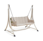 Two Person Patio Swing with Foam Cushions and Rust Resistant Steel Frame All Vera Mart