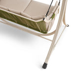 Two Person Patio Swing with Foam Cushions and Rust Resistant Steel Frame All Vera Mart