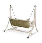 Two Person Patio Swing with Foam Cushions and Rust Resistant Steel Frame All Vera Mart