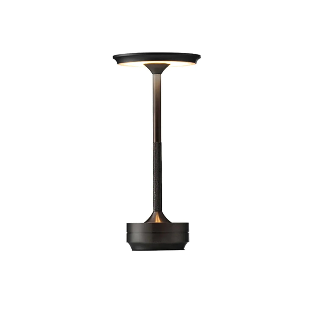 Rechargeable Ring Light Table Lamp with Touch Dimming and Three Color Temperatures All Vera Mart