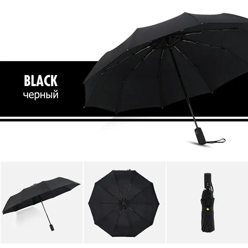 Compact Travel Umbrella with One-Hand Automatic Open and Windproof Frame, Quick-Dry Canopy All Vera Mart
