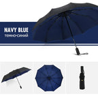 Compact Travel Umbrella with One-Hand Automatic Open and Windproof Frame, Quick-Dry Canopy All Vera Mart